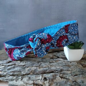 Bandeau magique effet wax bleu rose