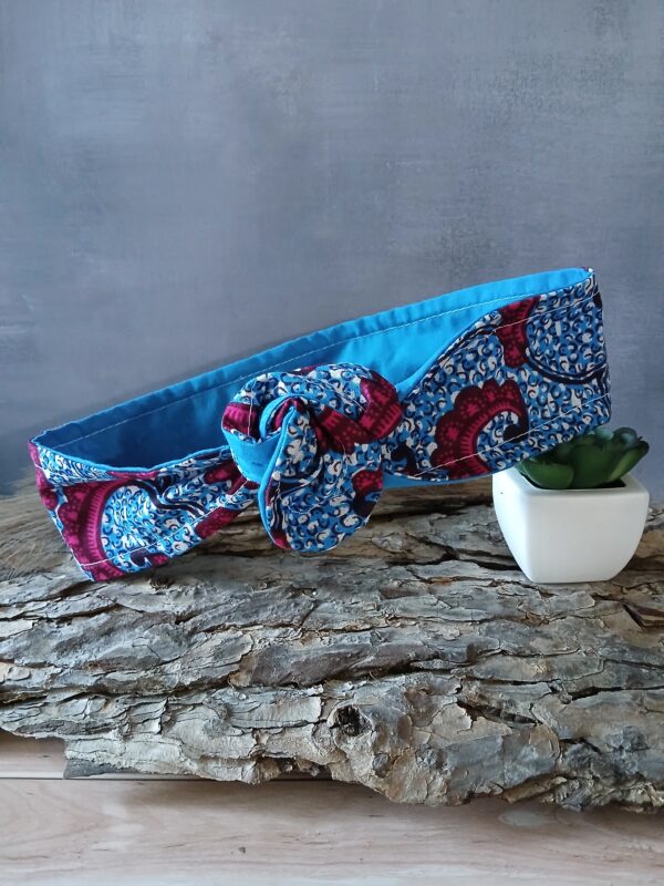 Bandeau magique effet wax bleu rose