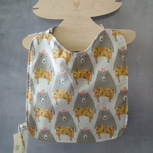Bavoir à lien motifs ours