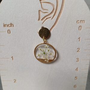 Boucles d’oreilles fleurs de carotte sauvage