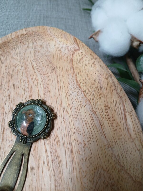 Marque-page cabochon motif oiseau – Image 2