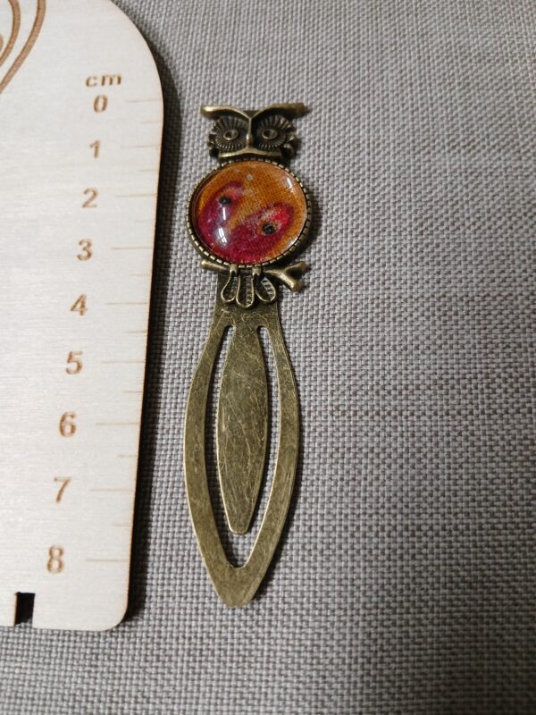 Marque-page cabochon motif plumes – Image 2