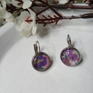 Boucles d’oreilles dormeuses cabochons Cab 2