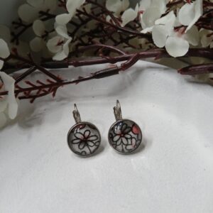 Boucles d’oreilles dormeuses cabochons Cab 1