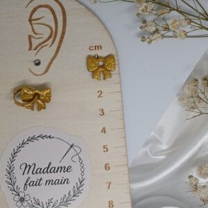 Mini-pampilles interchangeables noeuds, paillettes dorées