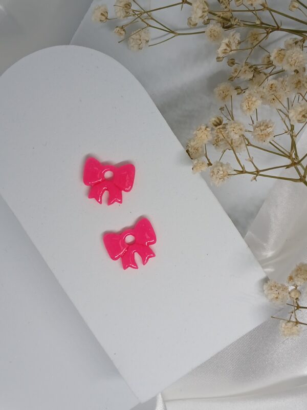 Mini-pampilles interchangeables noeuds, rose fluo