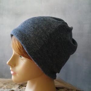 Bonnet femme 3 en 1 bleu