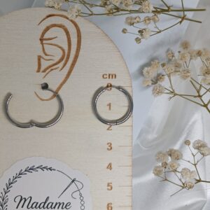 Pampilles et créoles argentées