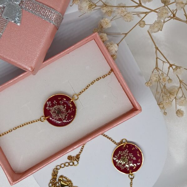 fait main , cantal, fleur séchées, bijoux