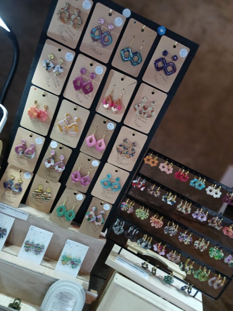 Boucles d'oreilles faites main, Cantal, cadeau femme original