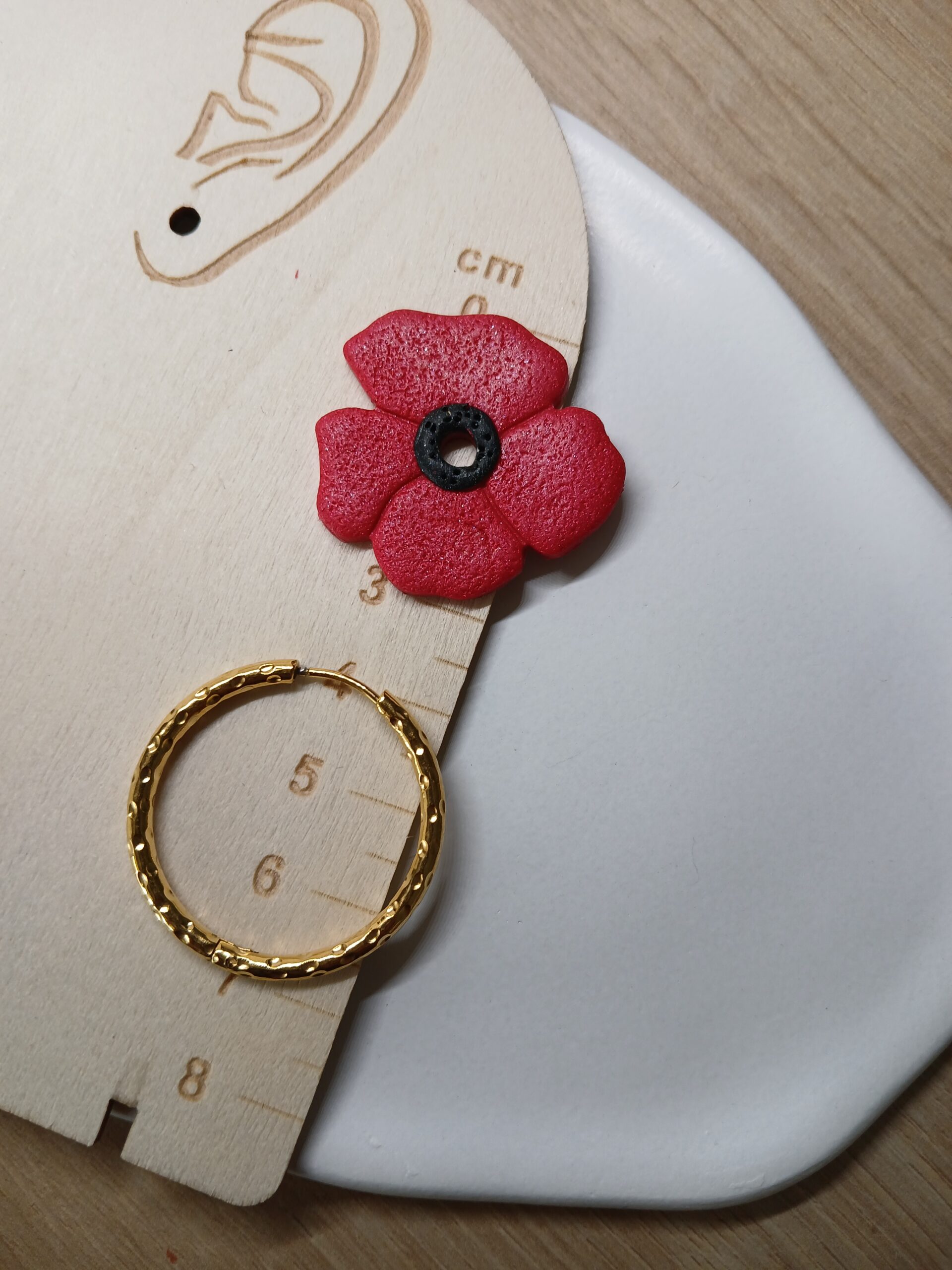 Créoles et pampilles interchangeables COQUELICOTS – Image 3