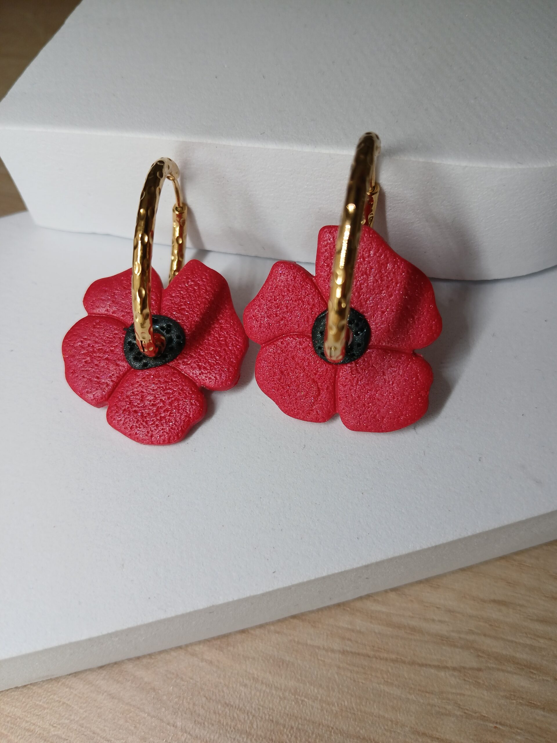 Créoles et pampilles interchangeables COQUELICOTS – Image 4