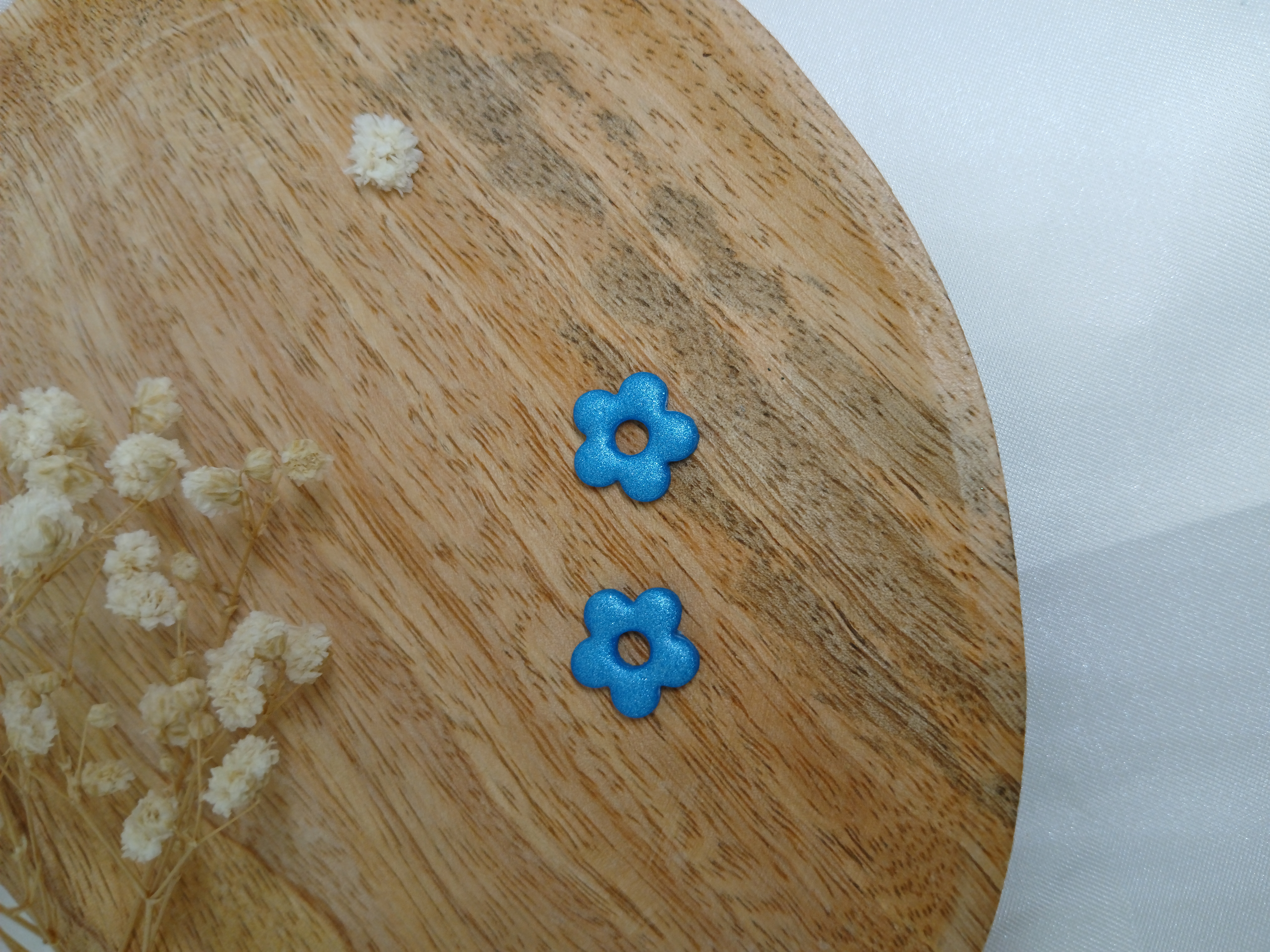 Mini-pampilles interchangeables fleurs bleues